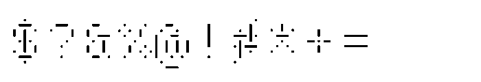 Pixmon Variables Stencil Font OTHER CHARS