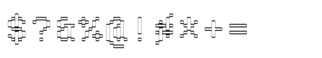 Pixmon Wide Font OTHER CHARS