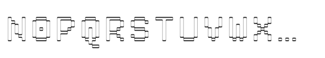 Pixmon Wide Font UPPERCASE