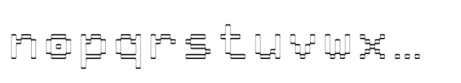 Pixmon Wide Font LOWERCASE