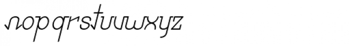 Pixo Italic Font LOWERCASE