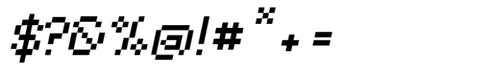 Pixo Type Italic Font OTHER CHARS