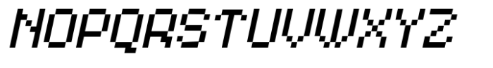 Pixo Type Italic Font UPPERCASE