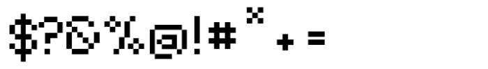 Pixo Type Regular Font OTHER CHARS