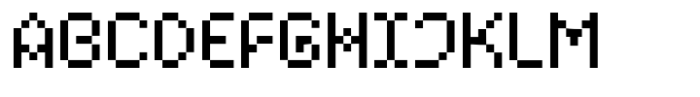 Pixo Type Regular Font UPPERCASE