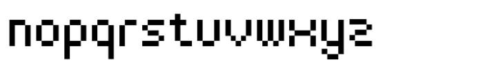 Pixo Type Regular Font LOWERCASE