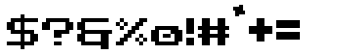 Pixon Font OTHER CHARS