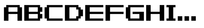 Pixon Font UPPERCASE