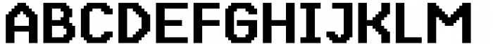 Pixter Granular Bold Font UPPERCASE
