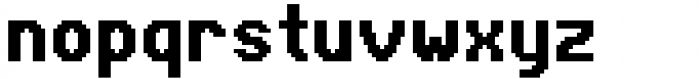 Pixter Granular Bold Font LOWERCASE