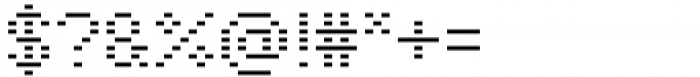 Pixter Terminal Font OTHER CHARS