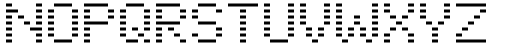 Pixter Terminal Font UPPERCASE