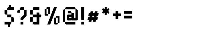 Pixto Bold Font OTHER CHARS