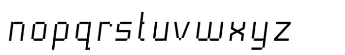 Pixto Italic Font LOWERCASE