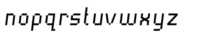 Pixto Medium Italic Font LOWERCASE