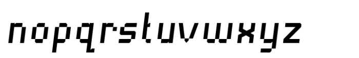 Pixto Semi Bold Italic Font LOWERCASE