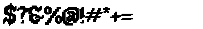 Pixtura Bold Font OTHER CHARS