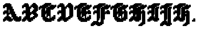 Pixtura Bold Font UPPERCASE