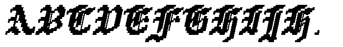 Pixtura Italic Font UPPERCASE