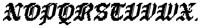 Pixtura Italic Font UPPERCASE