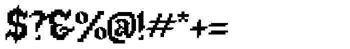 Pixtura Regular Font OTHER CHARS