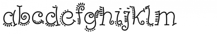PizPaz Handwriting Font LOWERCASE