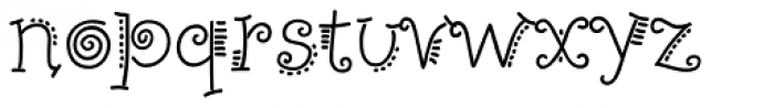 PizPaz Handwriting Font LOWERCASE