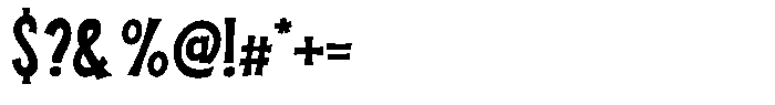 Pizzalia Font OTHER CHARS
