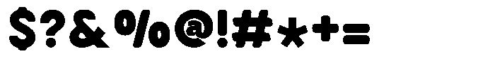 Pizzaroo Font OTHER CHARS