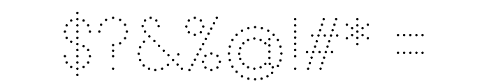 PIN Regular Dot Font OTHER CHARS