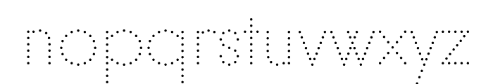 PIN Regular Dot Font LOWERCASE