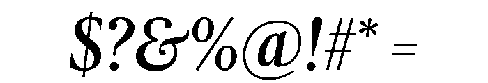 Pialat Deck Italic Font OTHER CHARS