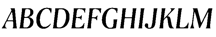 Pialat Deck Italic Font UPPERCASE