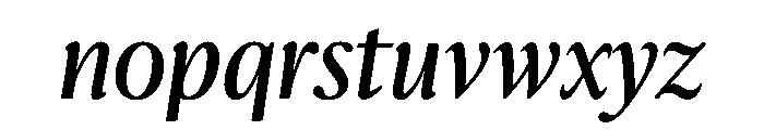 Pialat Deck Italic Font LOWERCASE