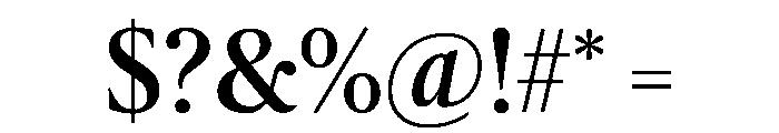Pialat Deck Roman Font OTHER CHARS