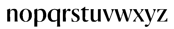 Pialat Roman Font LOWERCASE