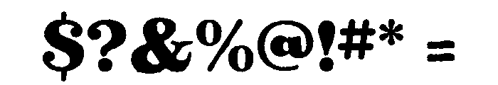 PickworthOldStyle Regular Font OTHER CHARS