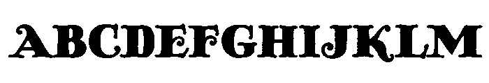 PickworthOldStyle Regular Font UPPERCASE