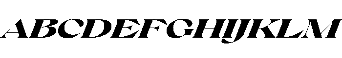 Pilote BlackItalic Font UPPERCASE