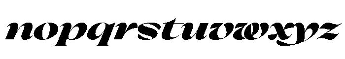 Pilote BlackItalic Font LOWERCASE