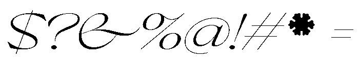 Pilote LightItalic Font OTHER CHARS