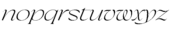Pilote LightItalic Font LOWERCASE