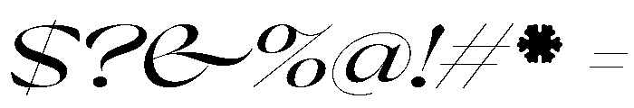 Pilote MediumItalic Font OTHER CHARS