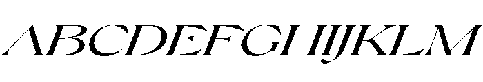 Pilote MediumItalic Font UPPERCASE