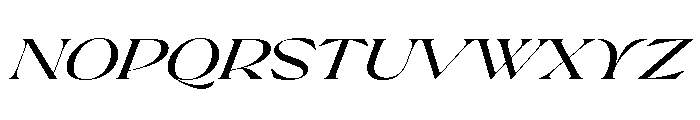 Pilote MediumItalic Font UPPERCASE