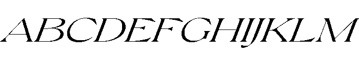 Pilote RegularItalic Font UPPERCASE