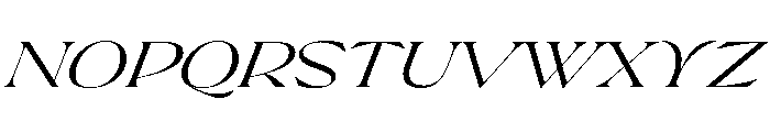 Pilote RegularItalic Font UPPERCASE