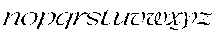 Pilote RegularItalic Font LOWERCASE