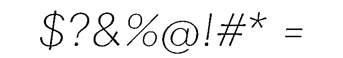 Piloti Oblique Font OTHER CHARS