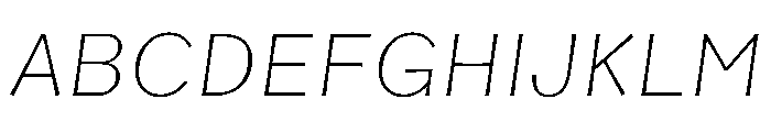 Piloti Oblique Font UPPERCASE